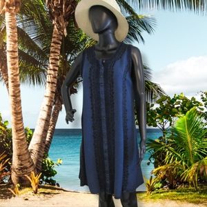 Blue Bohemian Summer Dress